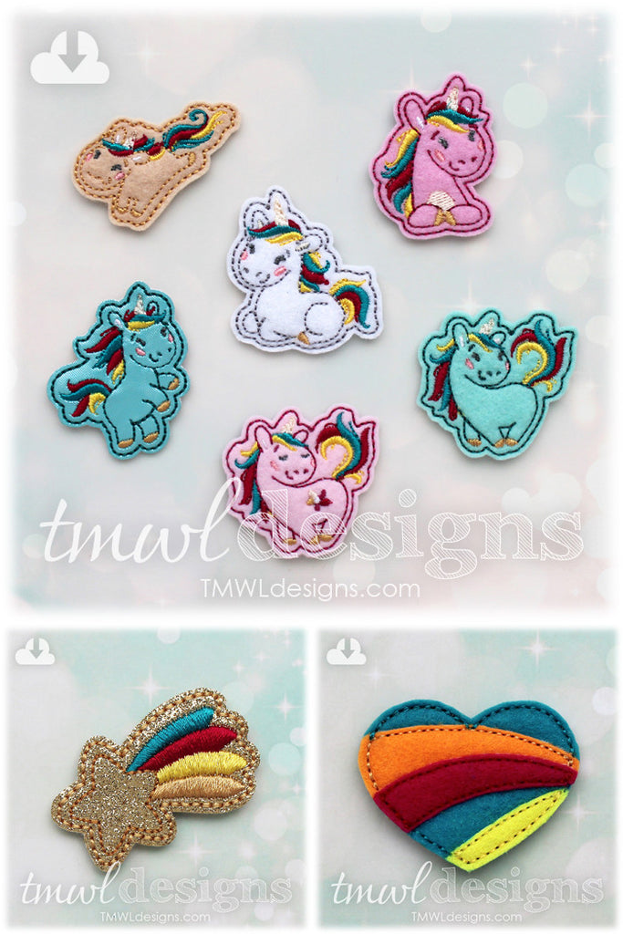 Unicorn & Rainbow Felties Now Available