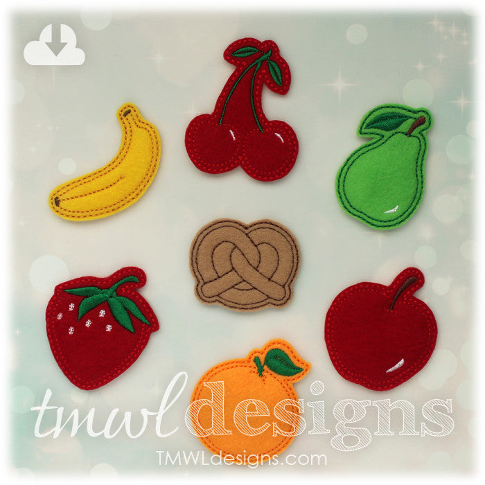 Fruit Feltie Designs Now Available