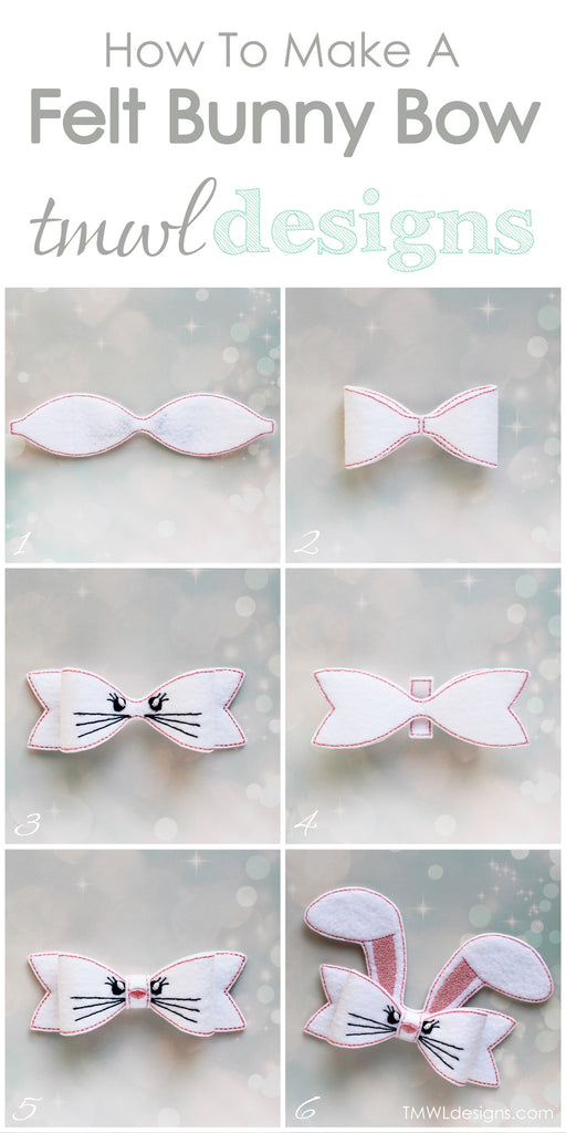 How To Make A Felt Bunny Bow