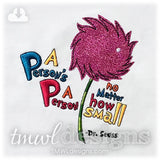A Person's A Person Appliqué
