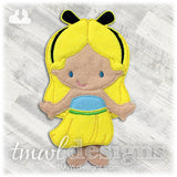 Alice in Wonderland Felt Paper Doll