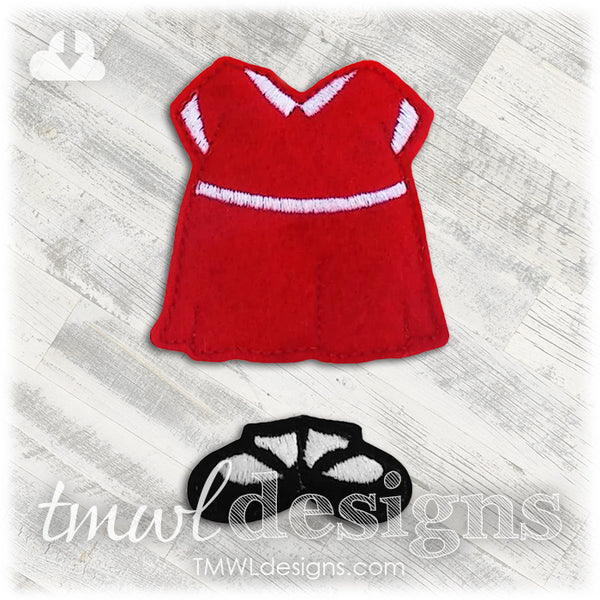 Annie Dress Felt Paper Doll Outfit – TMWL Designs
