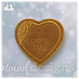 Broken Heart Locket Feltie