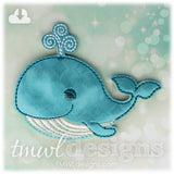 Sleepy Blue Whale OS Feltie