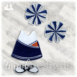 Cheer Uniform Felt Paper Doll Outfit
