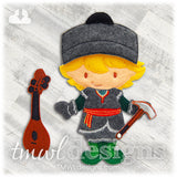 Mandolin Felt Paper Doll Accessory