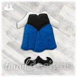Corset Dress Felt Paper Doll Outfit