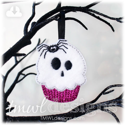 Cupcake Skull Feltie