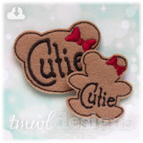 Cutie Bear Head Feltie