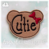 Cutie Bear Head Feltie