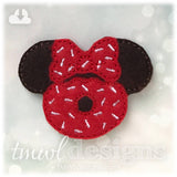 Mrs Mouse Doughnut Feltie