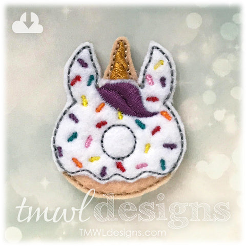 Unicorn Doughnut Feltie