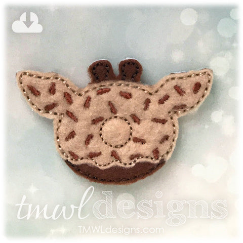 Giraffe Doughnut Feltie