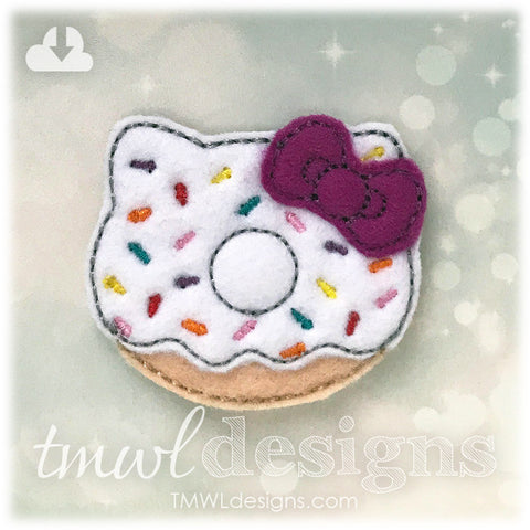 Kitty Doughnut Feltie