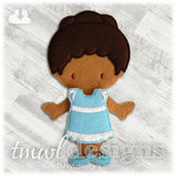 Sundress Felt Paper Doll Outfit