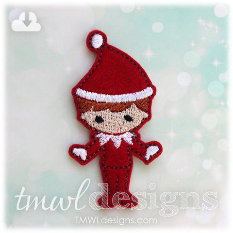 Shelved Scout Christmas Elf Feltie
