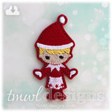 Shelved Scout Christmas Elf Girl Feltie