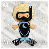 Snorkeling Felt Paper Doll Accessories