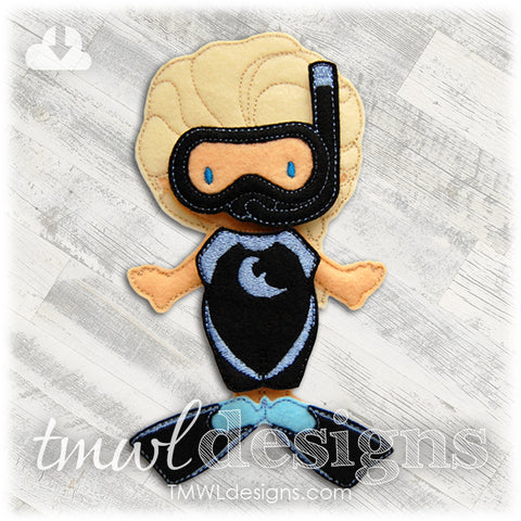 Snorkeling Felt Paper Doll Accessories