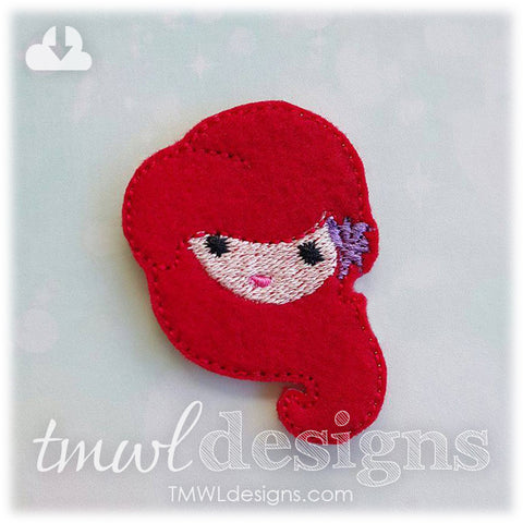 Emoji Mermaid Princess Feltie