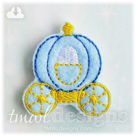 Emoji Pumpkin Carriage Feltie