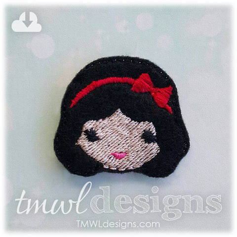 Emoji Princess Snow White Feltie