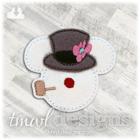 Mr Mouse Snowman Feltie