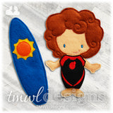 Wetsuit Felt Paper Doll Outfits