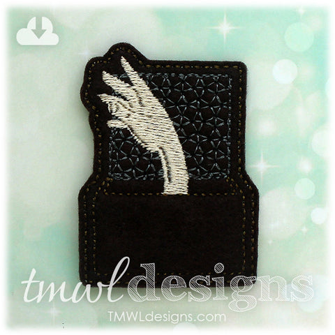 Goth Family Hand Feltie