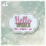 Hello World Feltie
