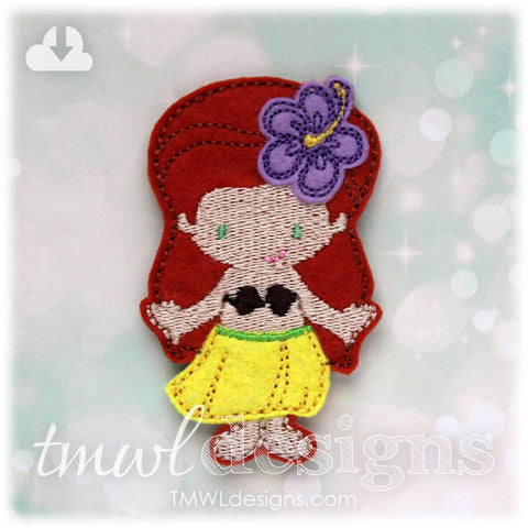 Hula Girl Feltie