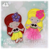 Hula Girl Feltie