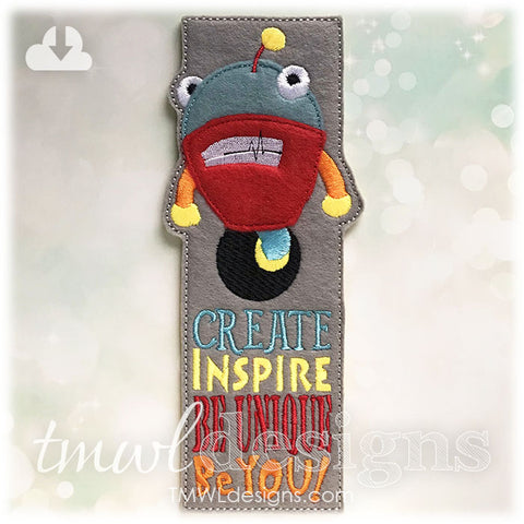 Inspirational Robot Bookmark