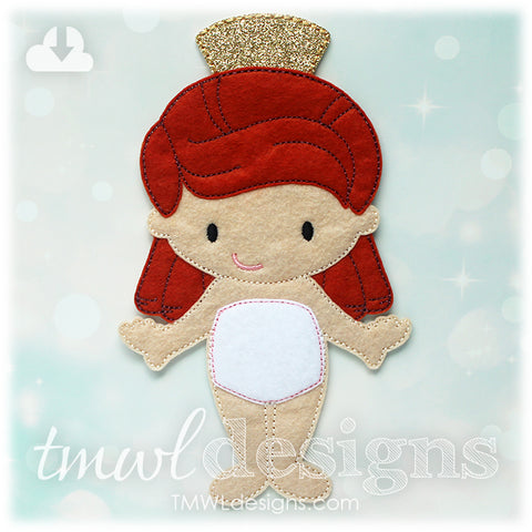 Lady Jacqueline Felt Paper Doll
