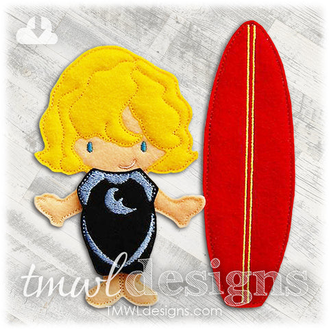 Wetsuit Felt Paper Doll Outfits