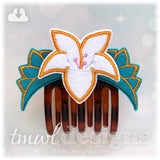 Lotus Flower Hair Clip Comb