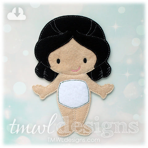 Lady Marguerite Felt Paper Doll