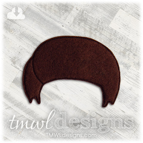 Michael Wig Felt Paper Doll Accessory - Fundraiser