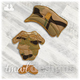 Military Combat Uniform Felt Paper Doll Outfit