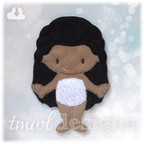 Moananaui the Island Princess Felt Paper Doll