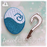 Hawaiian Princess Pendant Feltie