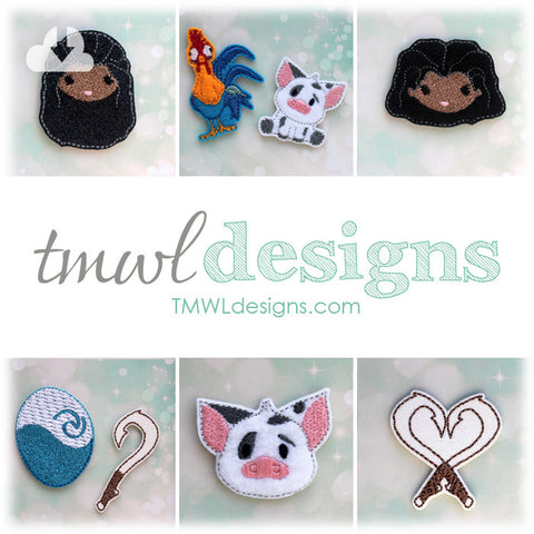Hawaiian Princess Feltie Set