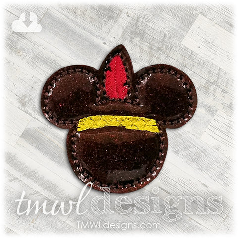 Mouse Head Indian Feltie