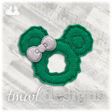 Mouse Christmas Wreath Feltie
