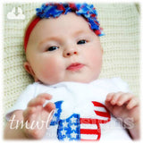 Mrs Patriotic Mouse Appliqué