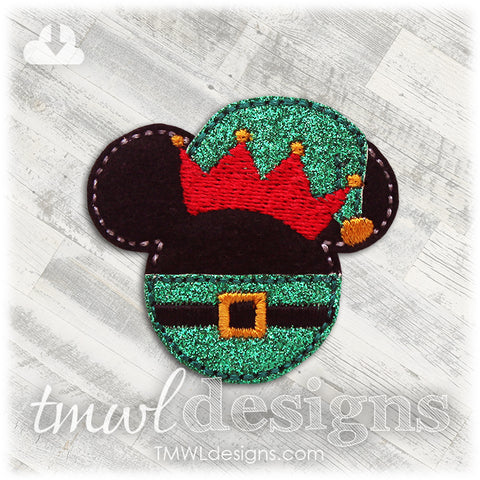 Mr Mouse Christmas Elf Feltie