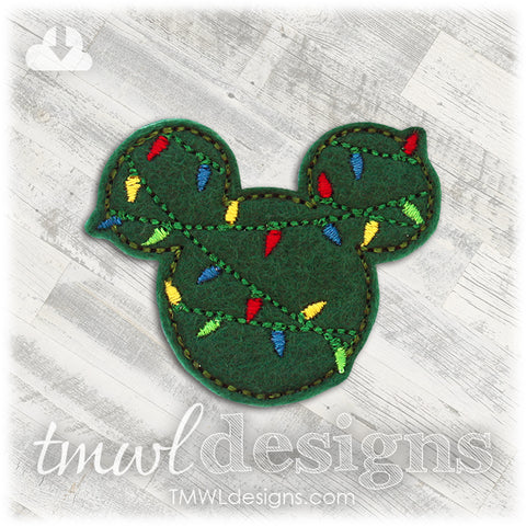 Mr Mouse Christmas Lights Feltie