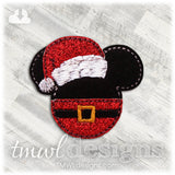 Mr Mouse Santa Claus Feltie