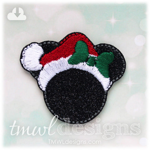 Mrs Christmas Mouse Feltie