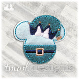 Mrs Mouse Christmas Elf Feltie